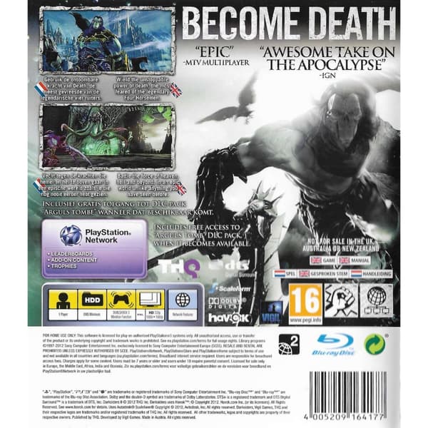 Darksiders II Limited Edition Playstation 3 PS3 (Brugt)