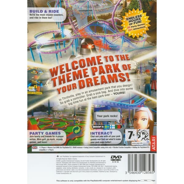 Thrillville Playstation 2 PS2 Swedish (Brugt)