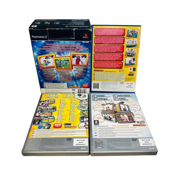 Stort EyeToy paket 4 spel plus EyeToy kamera Eye Toy