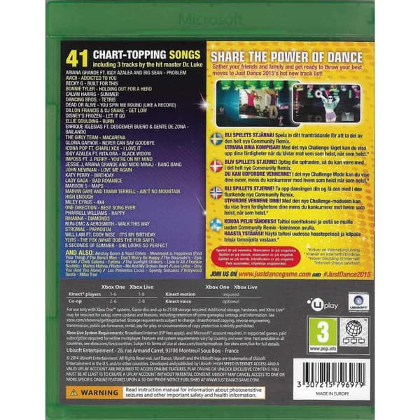 Just Dance 2015 Xbox One Nordic (Brugt)