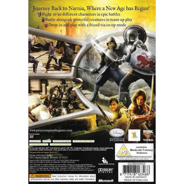 The Chronicles of Narnia Prince Caspian Xbox 360 (Begagnad)