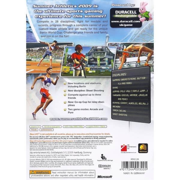 Summer Athletics 2009 Xbox 360 (Brugt)