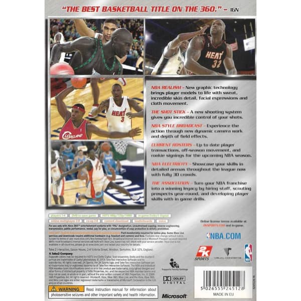 NBA 2K6 Xbox 360 (Brugt)
