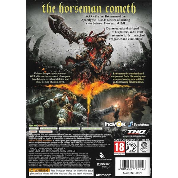 Darksiders Xbox 360 Classics (Brugt)
