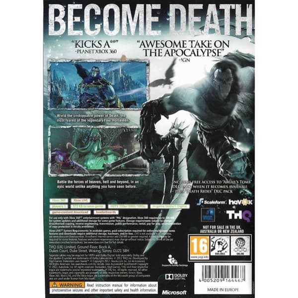 Darksiders II Xbox 360 (Brugt)