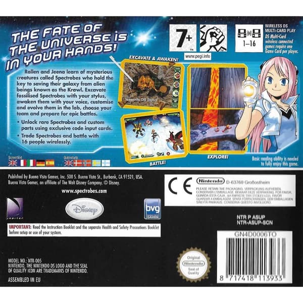 Spectrobes Nintendo DS Nordic (Brugt)