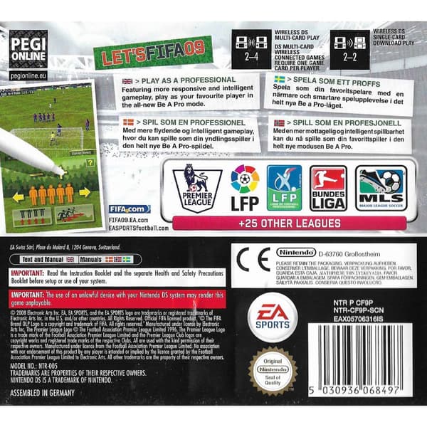 FIFA 09 Nintendo DS Nordic (Brukt)