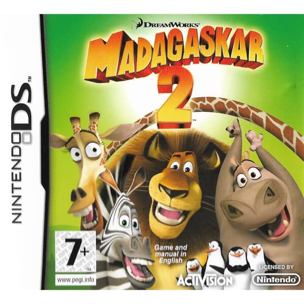 Madagaskar 2 Nintendo DS Nordic (Brukt)
