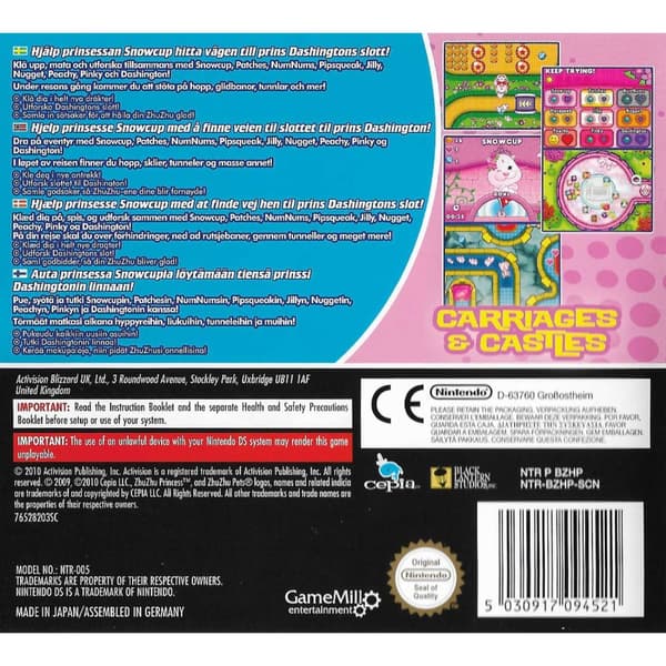 Zhu Zhu Princess Nintendo DS Nordic (Brukt)