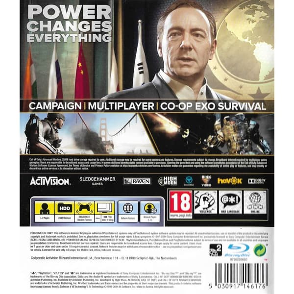 Call of Duty Advanced Warfare Playstation 3 PS3 (Brugt)
