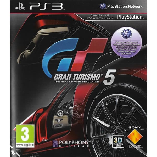 Gran Turismo 5 Playstation 3 PS3 Nordic (Brukt)