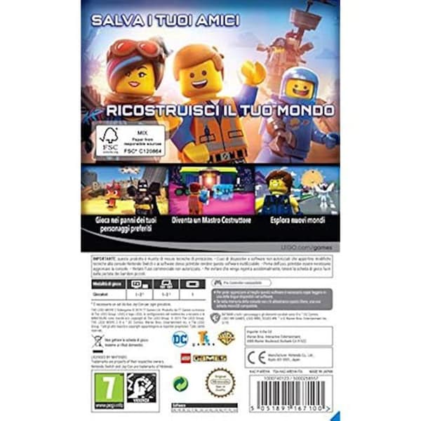 Spel för Warner Console LEGO Movie 2 - Importera IT