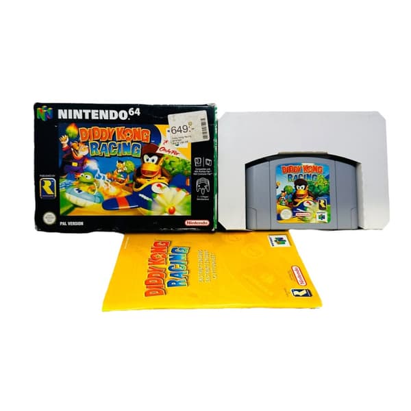 Diddy Kong Racing (SCN Svenska versionen CIB Nintendo 64 EUR)