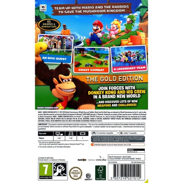 Mario + Rabbids Kingdom Battle Gold Edition Nintendo Switch (Code in a box)