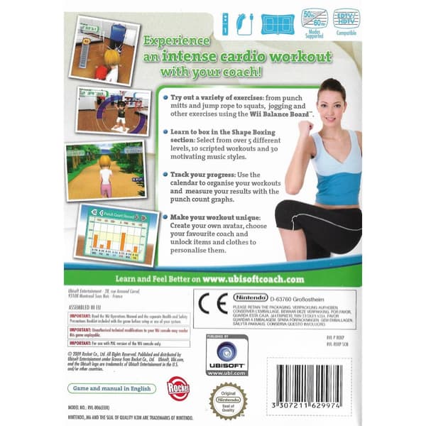 My Fitness Coach Cardio Workout Nintendo Wii (Brukt)