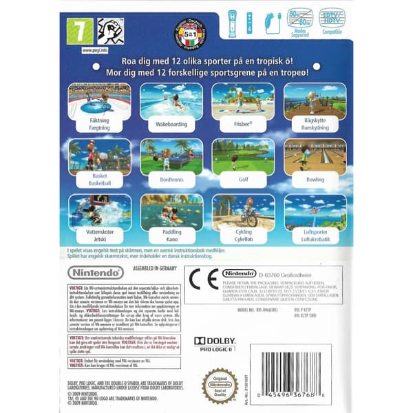 Wii Sports Resort Nintendo Wii Swedish (Begagnad)