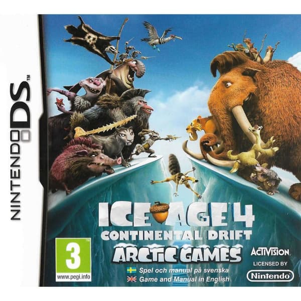 Ice Age 4 Continental Drift Artic Games Nintendo DS Swedish (Brukt)
