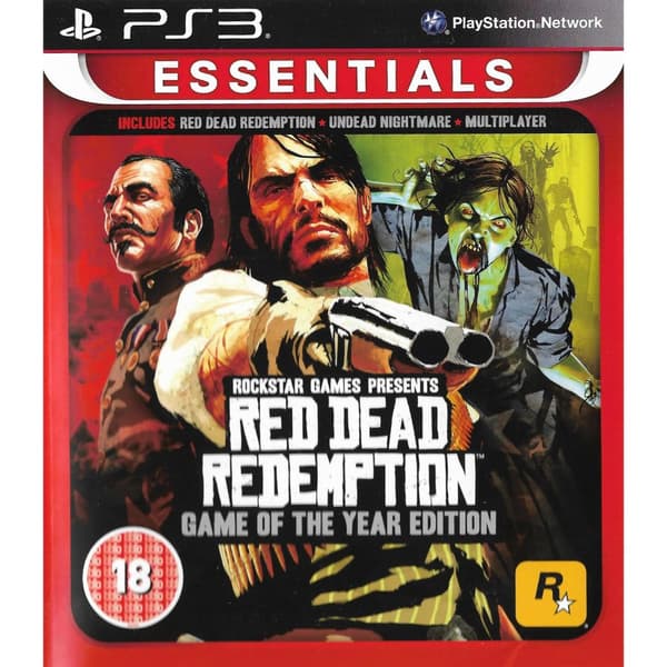 Red Dead Redemption Game of the Year Edition Playstation 3 PS3 Essentials (Begagnad)