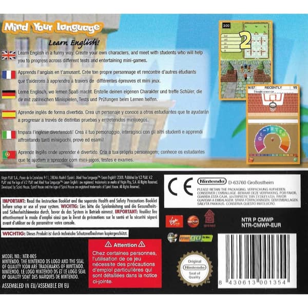 Mind Your Language Learn English Nintendo DS (Brukt)