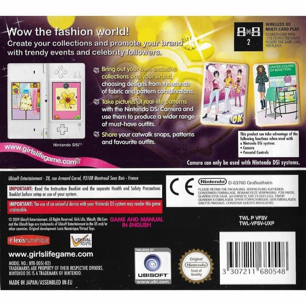 Girls Life Fashion Addict Nintendo DS (Brukt)