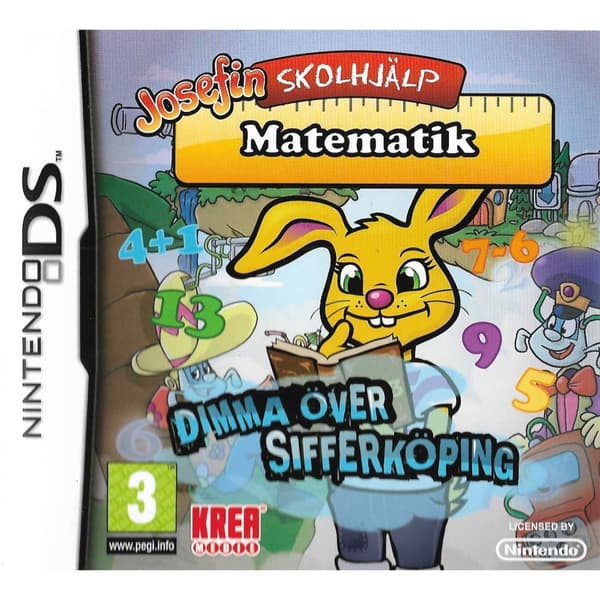 Josefin Skolhjälp Matematik Dimma över Sifferköping Nintendo DS Swedish (Brukt)