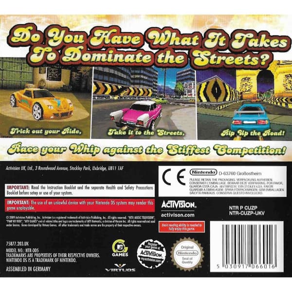 Pimp My Ride Street Racing Nintendo DS (Brukt)
