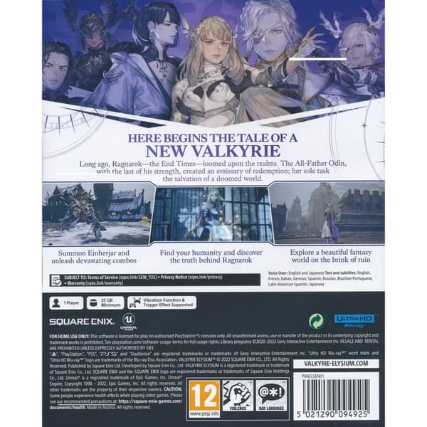 Valkyrie Elysium Playstation 5 PS5