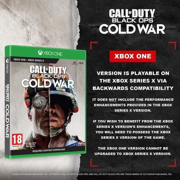 Xbox Game - Call Of Duty Black Ops Cold War - FPS Shooting - Uppslukande enspelarkampanj- USED