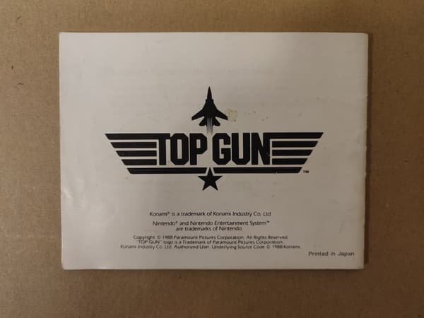 Top Gun - Nintendo 8-bit – SCN – CiB