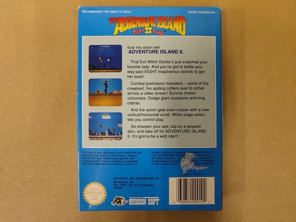 The Adventure Island Part 2 - Nintendo 8-bit - SCN - CiB