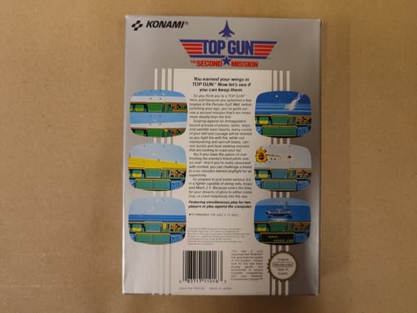 Top Gun: The Second Mission - Nintendo 8-bit - SCN - CiB