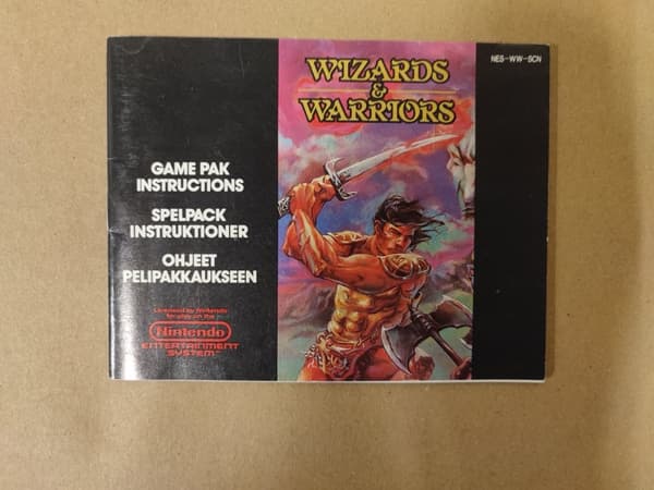 Wizards & Warriors - Nintendo 8-bit – SCN – CiB
