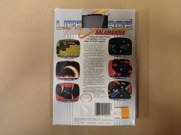 Life Force - Nintendo 8-bit / Nes – SCN – Cart only - Nintendo 8-bit / Nes – SCN – Cart only