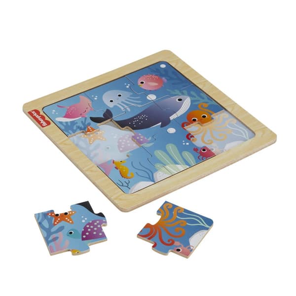 Fisher-price: Wooden Jigsaw Puzzle - Sea (hxv17) (3DS)