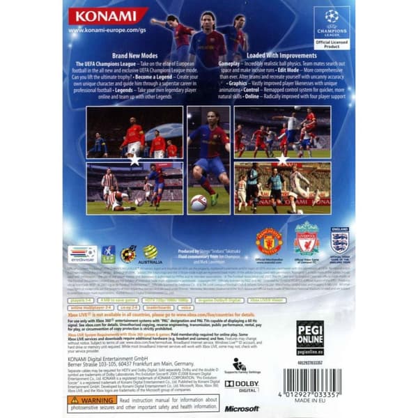 Pro Evolution Soccer 2009 Xbox 360 (Brukt)