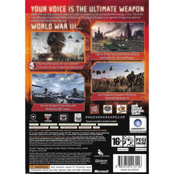 Tom Clancys Endwar Xbox 360 (Brugt)