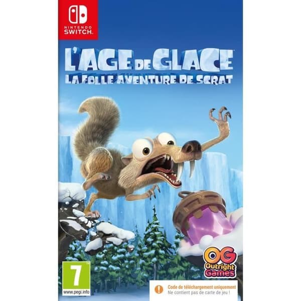 Ice Age Scrats Mad Adventure Switch Game (kod i rutan)