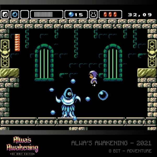Retrogaming-Blaze Evercade - Alwa's Awakening &amp; Cathedral Dual Cartridge - Cartridge #27