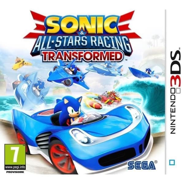 Videospel - Sega - Sonic &amp; All-Stars Racing Transformed - 3DS - Racing - PEGI 7+