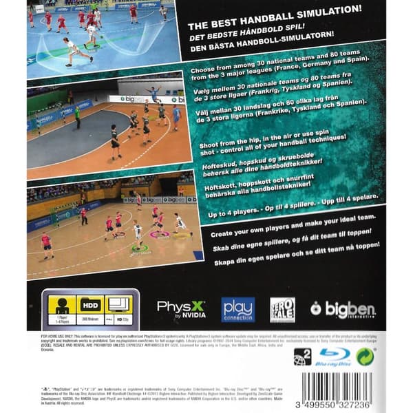 IHF Handball Challenge 14 Playstation 3 PS3 Nordic (Brukt)
