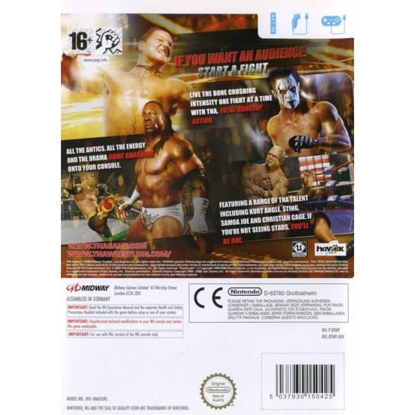 TNA Impact Total Nonstop Action Wrestling Nintendo Wii (Käytetty)