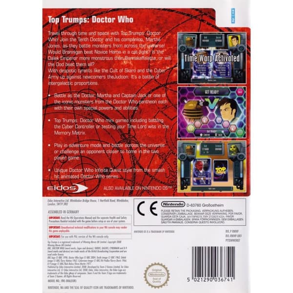 Top Trumps Doctor Who Nintendo Wii (Begagnad)