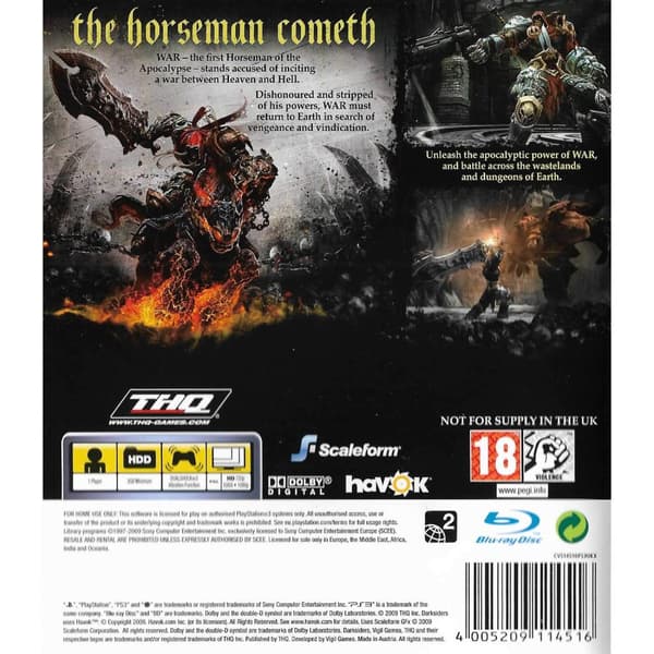 Darksiders Playstation 3 PS3 (Brukt)