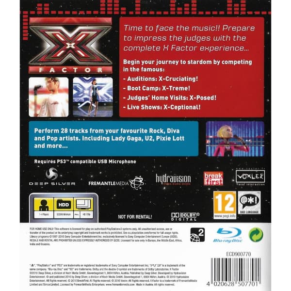 X Factor Playstation 3 PS3 (Brukt)