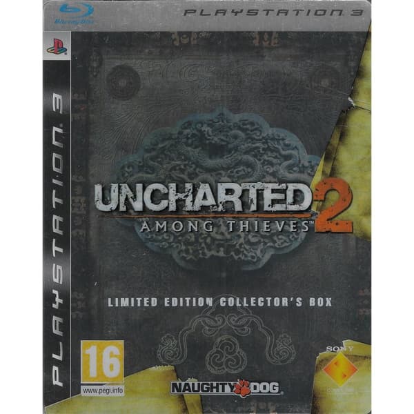 Uncharted 2 Among Thieves Limited Edition Collectors Box Playstation 3 PS3 Steelbook Nordic (Brugt)