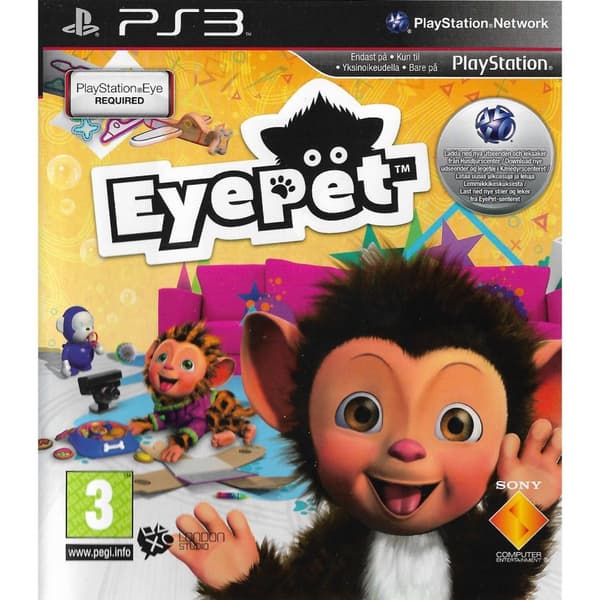 EyePet Playstation 3 PS3 Nordic (Brugt)