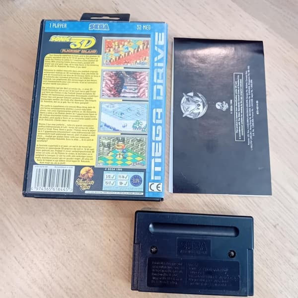 Sonic 3D Flickies Island Sega Mega Drive (Used)