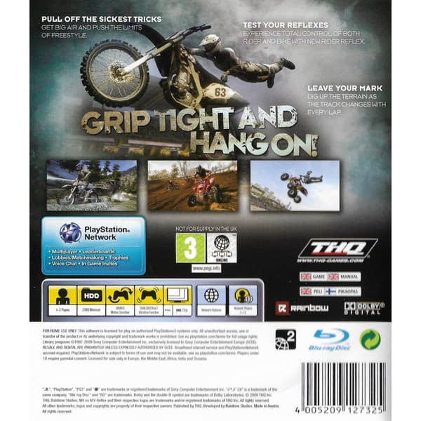 MX vs ATV Reflex Playstation 3 PS3 (Brugt)