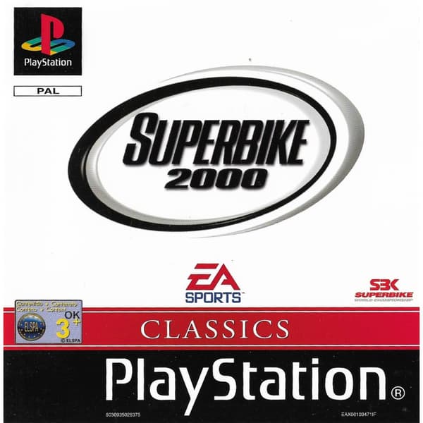 Superbike 2000 Playstation 1 PS1 Classics Swedish (Begagnad)