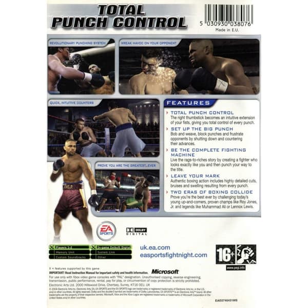 Fight Night 2004 Xbox (Brugt)